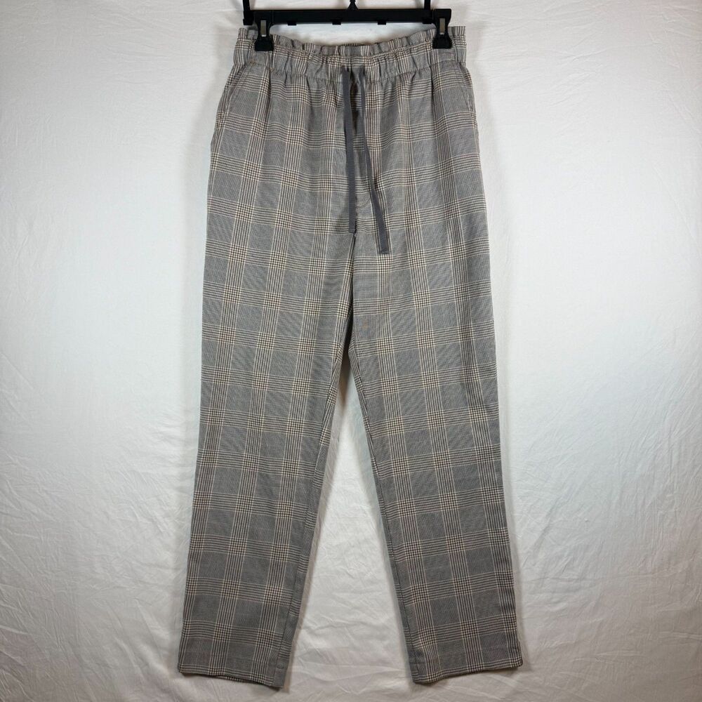 Abercrombie & Fitch Plaid Pull-On Pants Drawstring Waist Size M